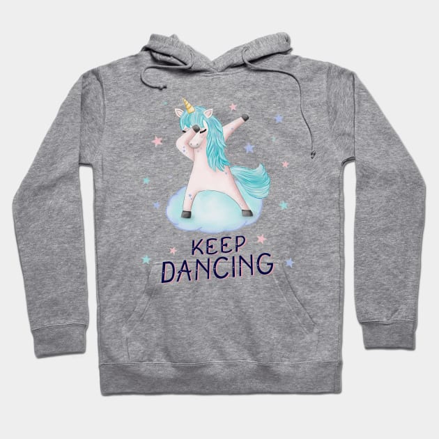 Dabbing unicorn Hoodie by CalliLetters